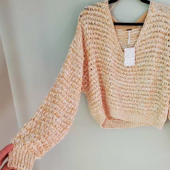 Free People V-Neck Knit Sweater - Picture 2 of 12